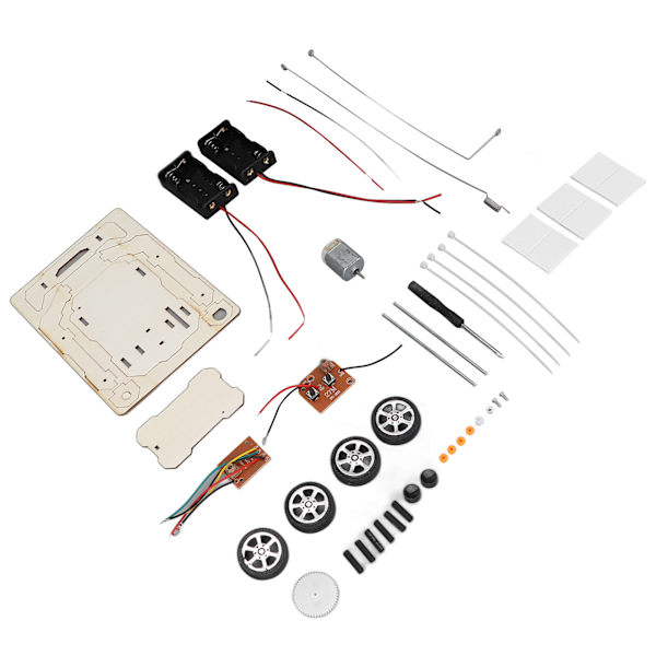DIY Trådlös Fjärrkontroll Bil Trä RC Bil Modell Kit för Pojkar och Flickor Tonåringar och Vuxna