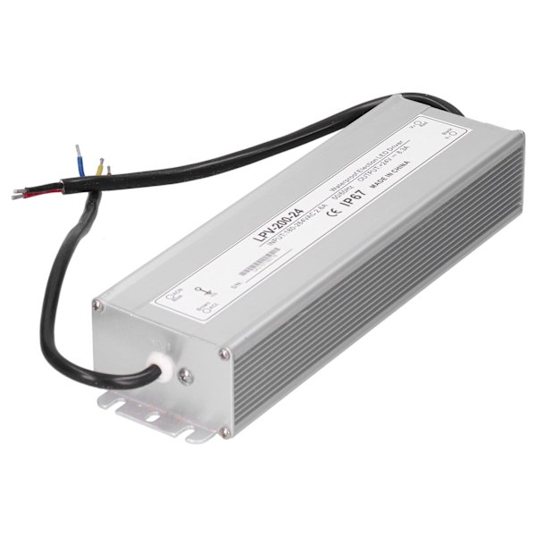 BERM LED-driver elektronisk 200W vanntett strømforsyning transformatoradapter LPV-200-24 DC24V