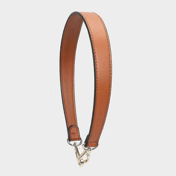 Genuine Leather Short Adjustable Bag Strap Replacement Handle for Handbags, Purses, Totes Brown Brown 49CM