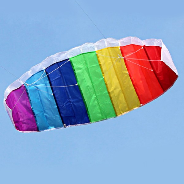 1,4m/2m/2,7m farget Dual Line Stunt Power Sports Kite Utendørs strandleketøy ved sjøen