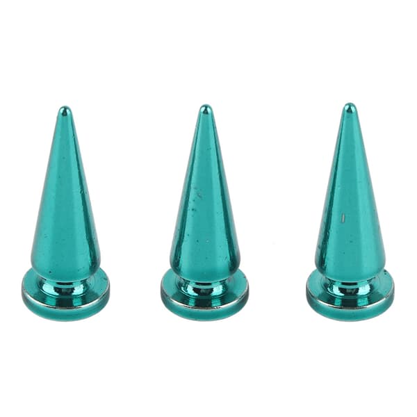 10-pack 10*26mm Koppar Kulnit Metall Dubb med Skruvset för DIY Läder Väska Sko (Blå)