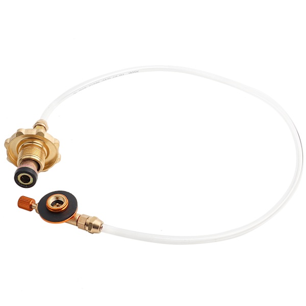 Utomhuscampingspis Refill Adapter Converter Gasflaska LPG Flat Tank Connector