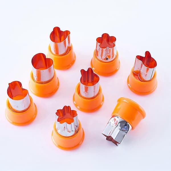 8 st/set Blomsterutskärare DIY Kexformar Fruktutskärare