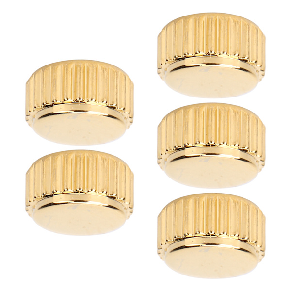 5 st ståkronor för klockreparation, reservdelar, tillbehör, set, guld, 5,5 mm / 0,22 tum