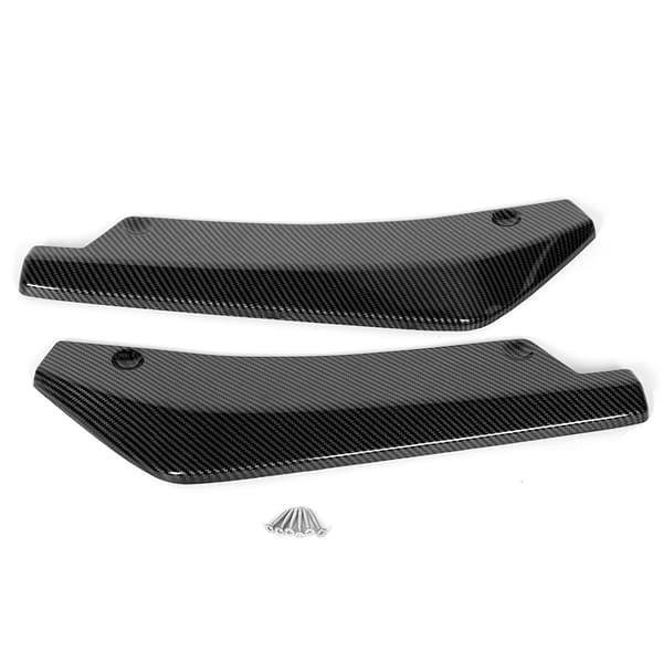 Universell Spoiler Karbonfiber Tekstur Bakre Støtfanger Leppe Diffuser Splitter Deflektor