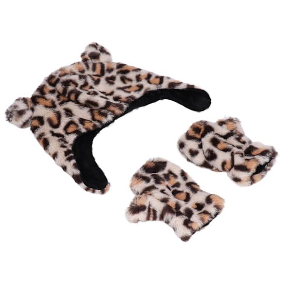 Baby Hat Gloves Set Mjuk Bekväm Dubbelskiktsdesign Söt Utsökt Kläder Tillbehör