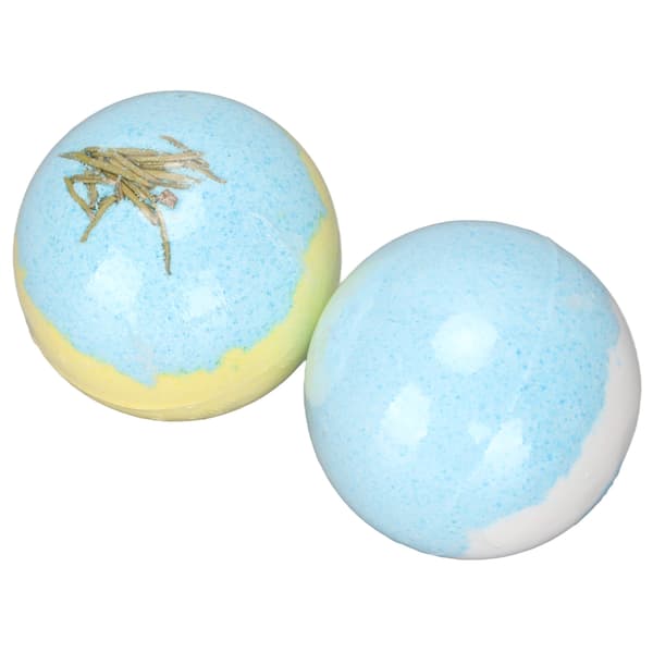 2 st X 4,59 oz bubbelbadboll presentförpackning exfolierande utjämnande hud dödahavssalt duschbollar