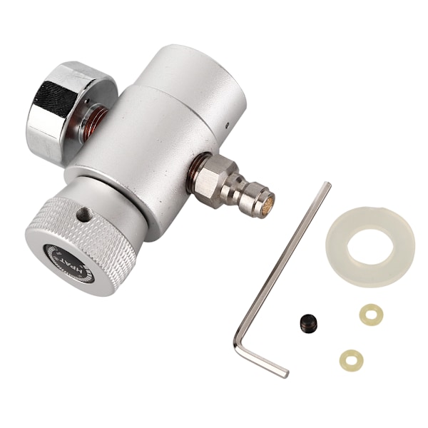 CO2 Cylinder Refill Adapter Connector Gas Soda Regulator with 3000 Gauge Tool Accessory