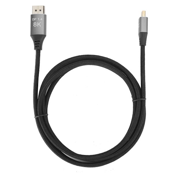 Versjon 1.4 Mini DP til DP-kabel Toveis gjensidig konvertering for Displayport-linje 4K@144Hz HD-kabel for datamaskiner TV-er projektorer skjermer 2 meter