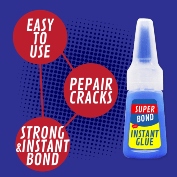 Super Bond Lynlim Sterk Hurtiglim for Reparasjoner Fiksing
