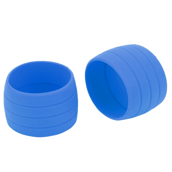 Sykkel silikon elastisk stropp Festering AntiSkip Plugger Stroppløkker for Road Bike Bar Tape (blå)