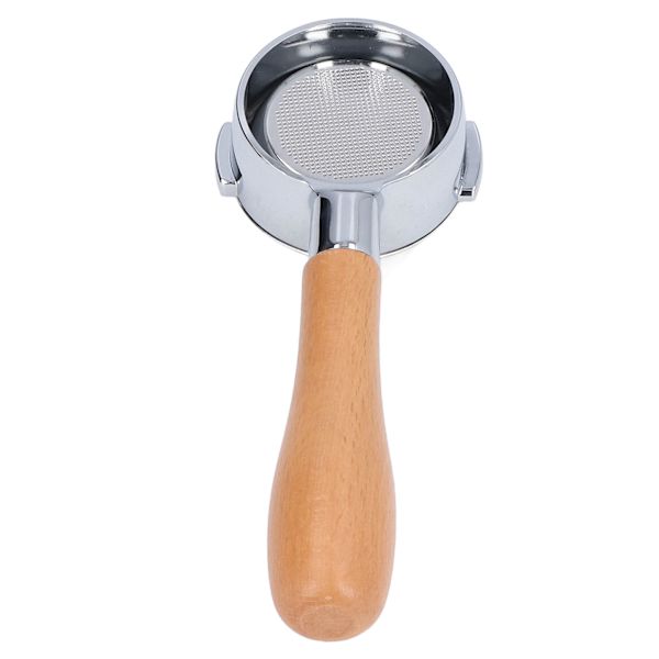 Pohjaton Portafilter Ultrafine Filtration Professional -portasuodattimen pidike ruostumattomasta teräksestä valmistetulla kahvalla Expobar58 Beech A:lle