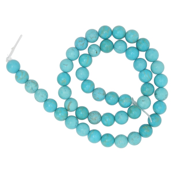 Turkos pärlor 8 mm blå glänsande natursten pärlor runda turkos pärlor för DIY Armband Halsband Örhängen