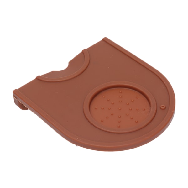 Kaffe Tamper Pad Silikone Anti Slip Tamper Måtte Blød Harmløs Hjørne Tampe Måtte til HusholdningBrun