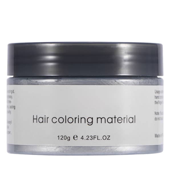 120g Unisex Engangs Hårfarve Mudder Frisørcreme Hårstyling Farvevoks (Grå)