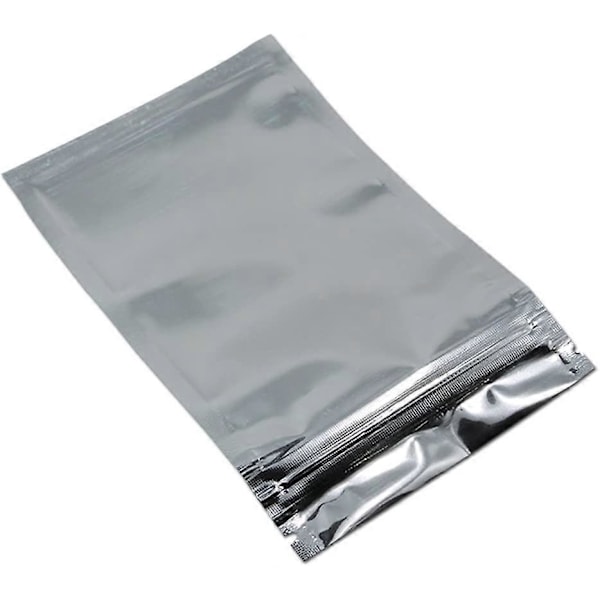 50 stk. 20x30 cm (7,87x11,81 tommer) Gjenbrukbar Klar Front Folie Aluminium Glidelåspose med Vindu Lufttett Varmeforsegling Mylar Folieposer for Glidelåspose Gjenbrukbar