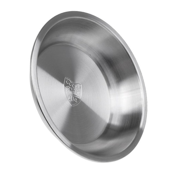 Elintarvikelaatuinen 304 ruostumaton teräs paksu syvä pyöreä lautanen astiavälineet 160mm
