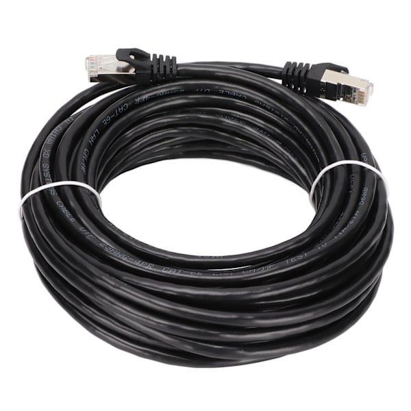 Cat 6 Ethernet-kabel EMI-beskyttelse Lavt returtab 10 Gbps højhastigheds RJ 45-stik internetledning til pc 10 meter