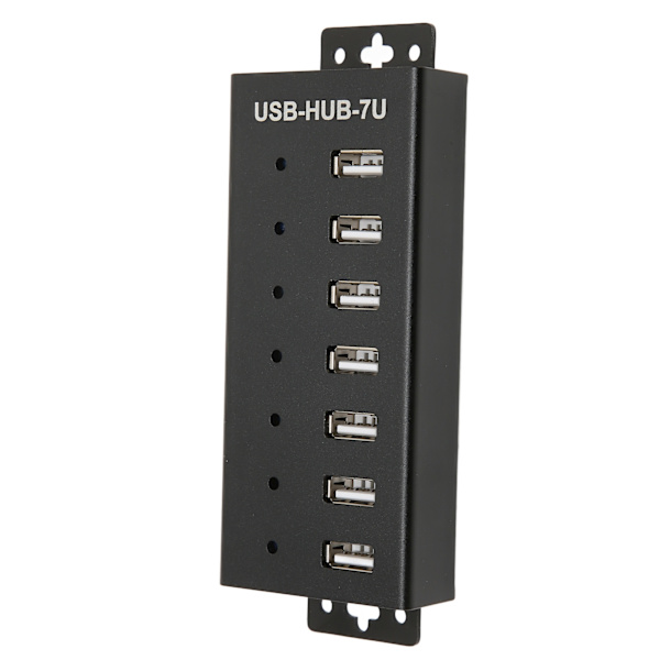 7 Port USB HUB Industriel Kvalitet USB2.0 HUB Multipel Beskyttelse USB2.0 Multi Interface Hub 100‑240V EU Stik