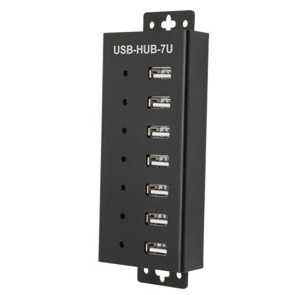 7-porttinen USB -keskitin Teollisuusluokan USB2.0 HUB Multiple Protection USB2.0 Multi Interface Hub 100-240V EU Plug