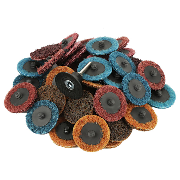 45 stk. 2” 180/320/400 Grit slibeskive klap skive polering slibning hjul rød gul blå