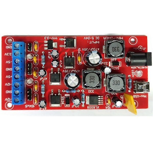 USB Kaksoisvirtalähdemoduuli 5-24V - ±12V ±5V 3.3V Useita lähtöjä