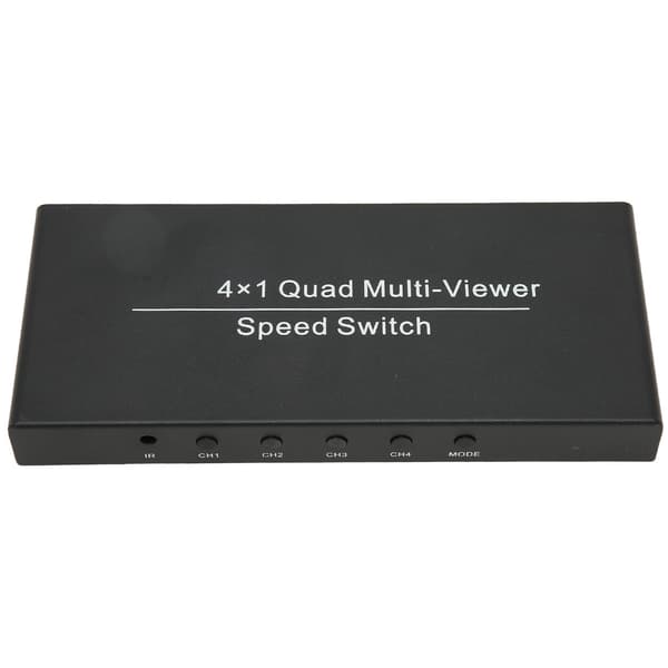 4X1 HD Multimedia Interface Multi Switcher 4 sisään 1 ulos 1080P 60Hz HD Multimedia Interface Multi Viewer 100‑240V UK-pistoke