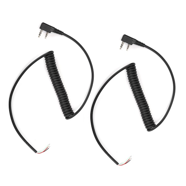 2st 2 stift 4 trådar högtalare mikrofonkabel tillbehör för Baofeng UV5R för Kenwood TK370