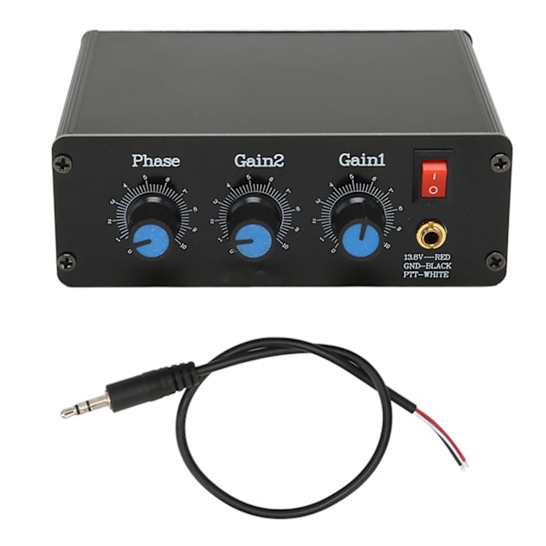 QRM Eliminator Box 3P X Fase 1,8-30 MHz HF Bånd PTT Kontrol Aluminiumlegering Justerbar Signal Canceller med Drejeknap
