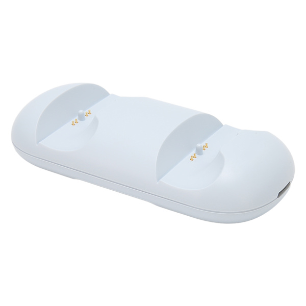 Kontroll laddningsstation snabbladdning LED-indikator Multi Protection Dual laddningsdocka för PS5 Vit