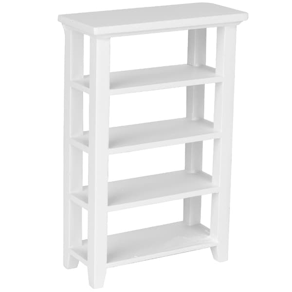 Miniature Møbelmodel Træ 4-Lags Hylde Display Rack til 1:12 Dukkehus Tilbehør