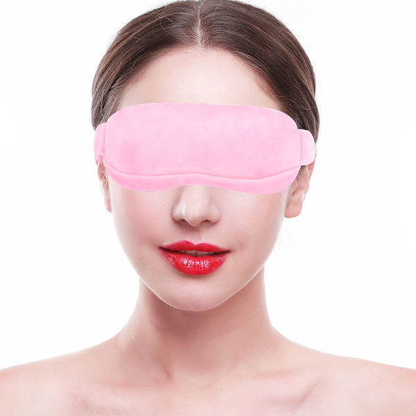 USB Hot Cold Compress Steam Eye Mask Avtakbar Justerbar Elektrisk Varme Øyelapp Rosa