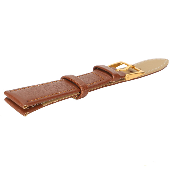 Unisex Universal Pin Watch Klockband PU Läder Ersättning watch Tillbehör Brun16mm / 0,63in