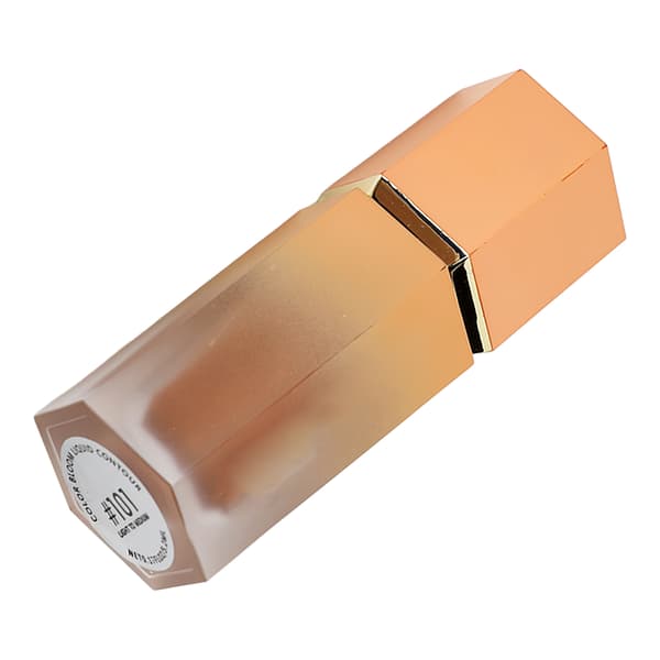 Bronzer Contour Liquid Shading Blendable Long Lasting Moisturizing Makeup Liquid Bronzer med pudeapplikator