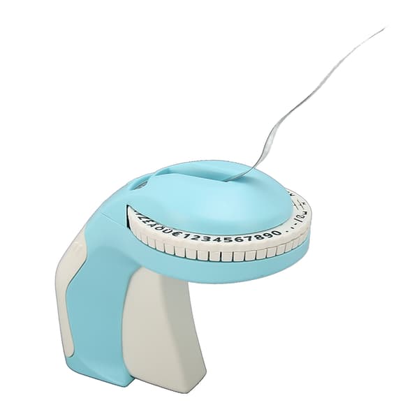 Pregemaskin 600dpi DIY Manuell Etikettskriver 3D Bærbar Pregemaskin Blå