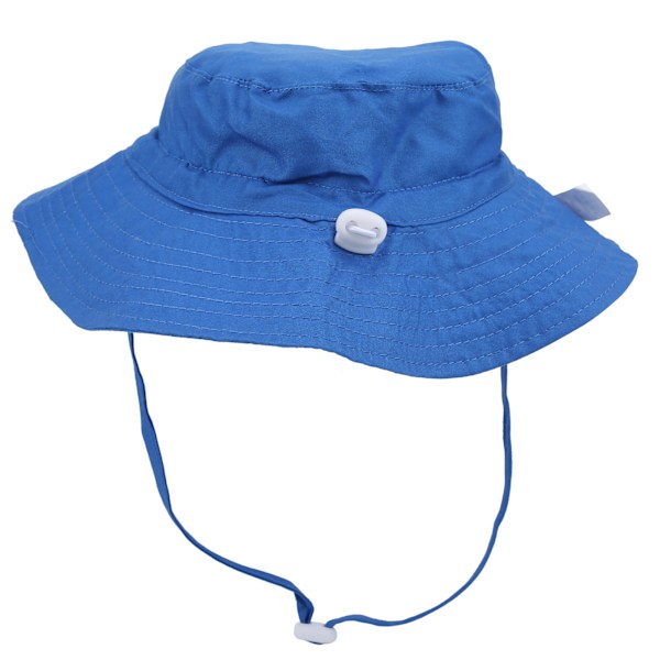 Børne Bucket Hat Unisex Baby Boy Girl Udendørs Justerbar Strand Cap Bucket Hat Royal Blue S