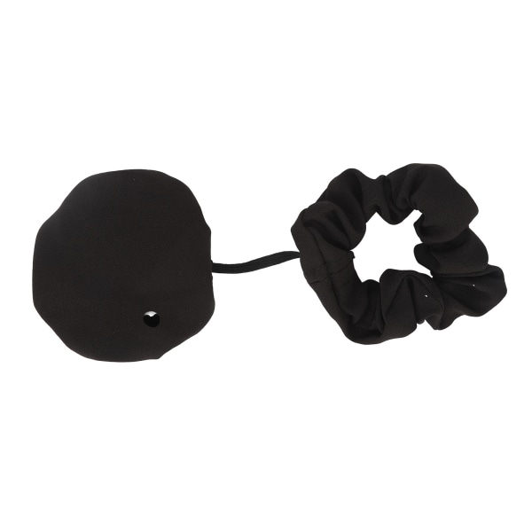 Drinkcover Scrunchie Genanvendelig Strækbar Drink Spiking Prevention Scrunchie til glaskopper Sort