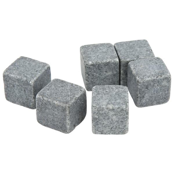Whisky Sten 2cm Granit Whisky Is Tart Sten Flanelpose Sæt Gave til Whisky Gin Vin Vodka med Flanelpose 6