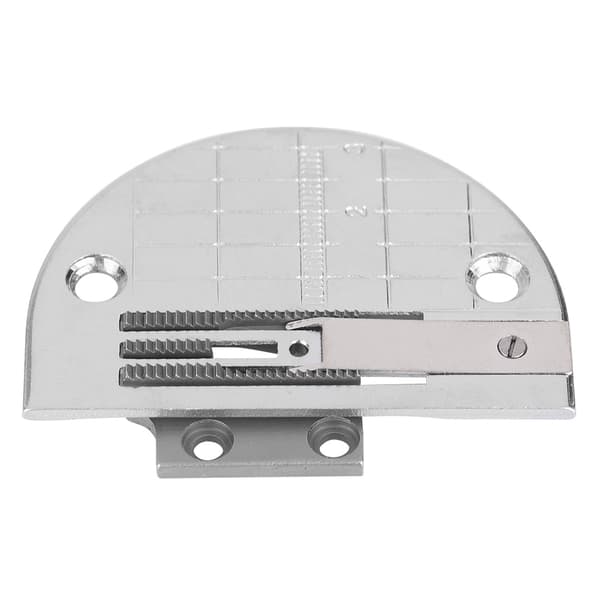 2 STK Industrisymaskintilbehør Nålplate Trykkfot med Tenner Kit Sett