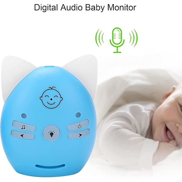 Trådløs Audio Baby Monitor Til Seniorer, Sovende, Børn, Spædbørn, Småbørn