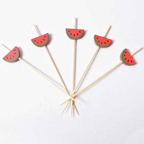 Bambucocktailtikut, 12 cm, Käsintehtyt Hedelmä- ja Alkuruokatikkut, 100 kpl
