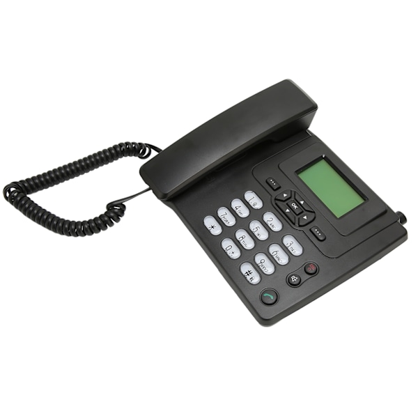 Trådløs telefon multifunksjon store knapper GSM900MHZ 1800MHZ Dual Frequency bordtelefon EU-plugg 100‑240V