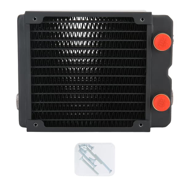Computer Vandkøling Kobber Radiator 3-Lags 12-Rørs PC Køler Køleplade 120mm G1/4