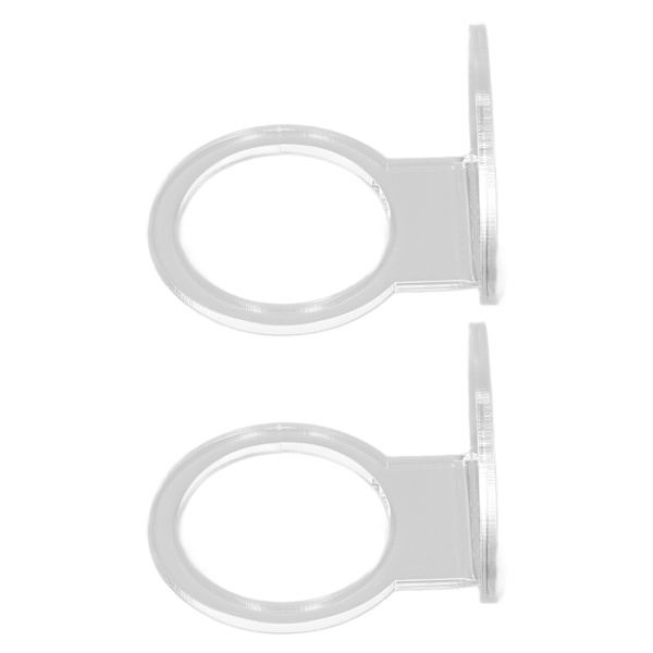 2 stk. Liten Ballstativ Akryl Robust Holdbar Høy Stabilitet Sportsball Displaystativ for Tennis Softball Baseball Transparent