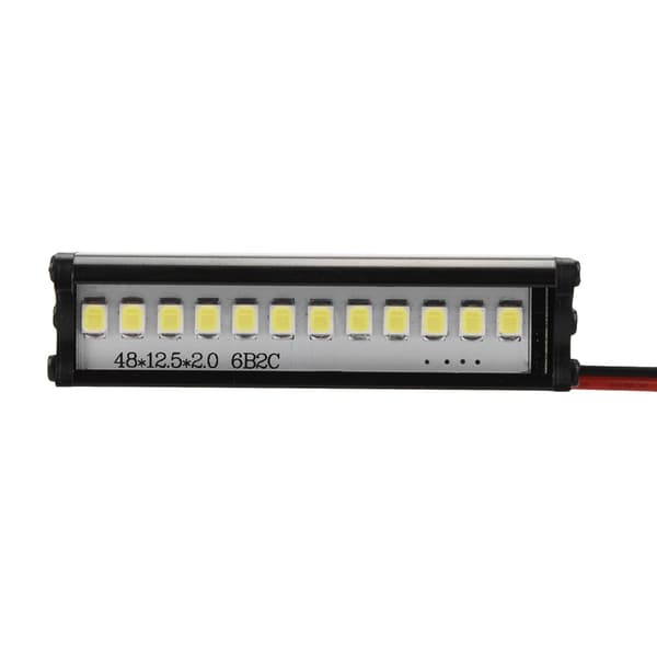 55mm RC Crawler LED Ljusramp LED-lampor 1:10 RC Bildel för TRX4 90046 90048 SCX10