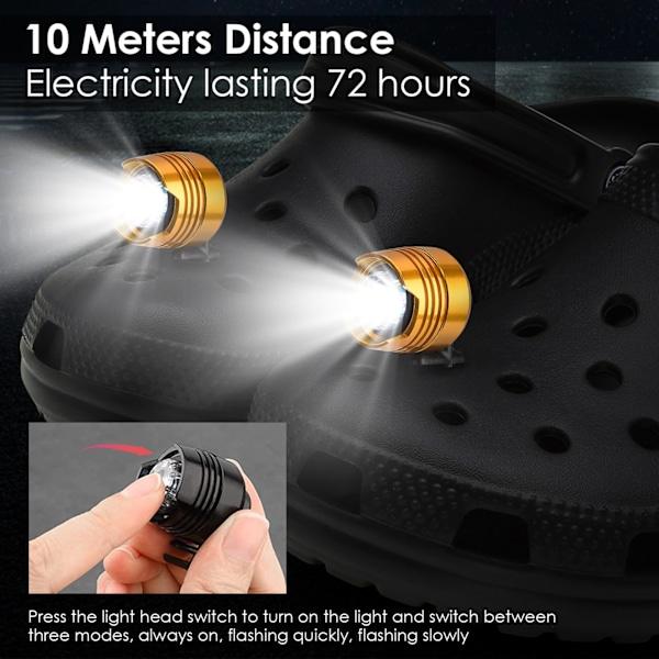 Forlygter til Croc LED Clogs Sko Lys
