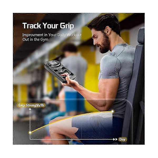265 Lbs / 120Kgs Hand Dynamometer Grip Strength Trainer - Elektronisk Handgreppsstyrketestare Grip S