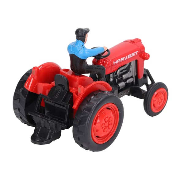 Simulering Traktor Fordonsmodell Robust Legering Teknik Bonde Bil Leksak för BarnRöd