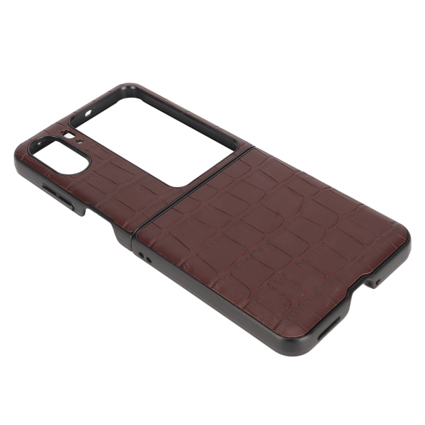 Äkta case Vikbart hopfällbart cover för Oppo Find N2 Flip Brown
