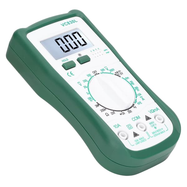 LCD-skjerm Multimeter Multifunksjonell Digital Spenning Strøm Motstandstester VC830L